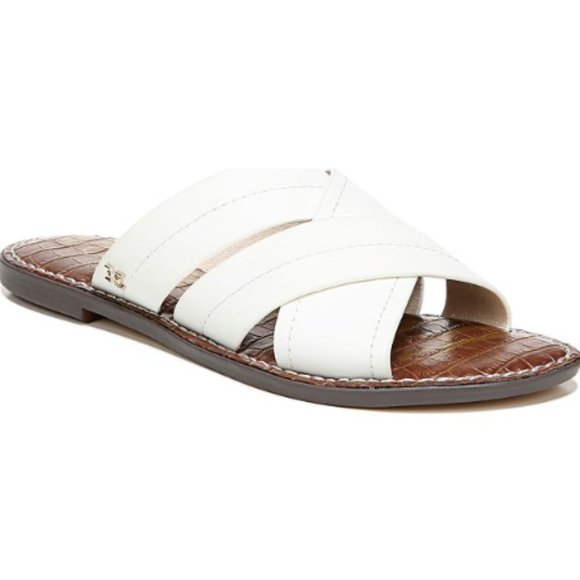 Sam edelman Women's Gretch Cross-Band Slide Flat Sandals size 10M - Picture 1 of 6